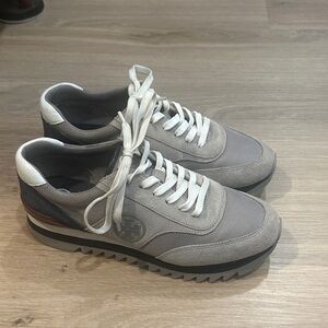 Tory Burch Gray and White Women's Sneakers